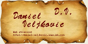 Daniel Veljković vizit kartica